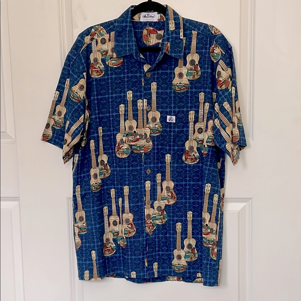 Ohana Wear Ukulele Hawaiian Shirt XL Vacation Aloha